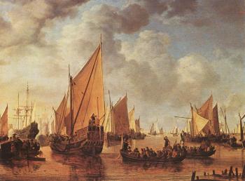 Simon De Vlieger : Visit of Frederick Hendriks II to Dordrecht